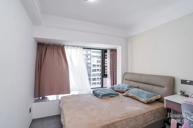 120㎡現(xiàn)代三居室，開放式廚房加島臺(tái)設(shè)計(jì)，這樣的橫廳布局真的很美好